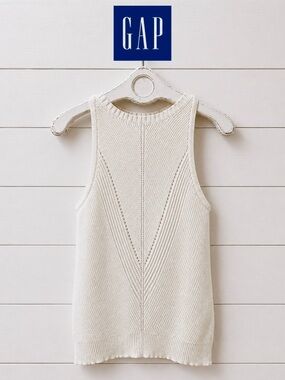 GAP - Off White Knit Sleeveless Top (S)